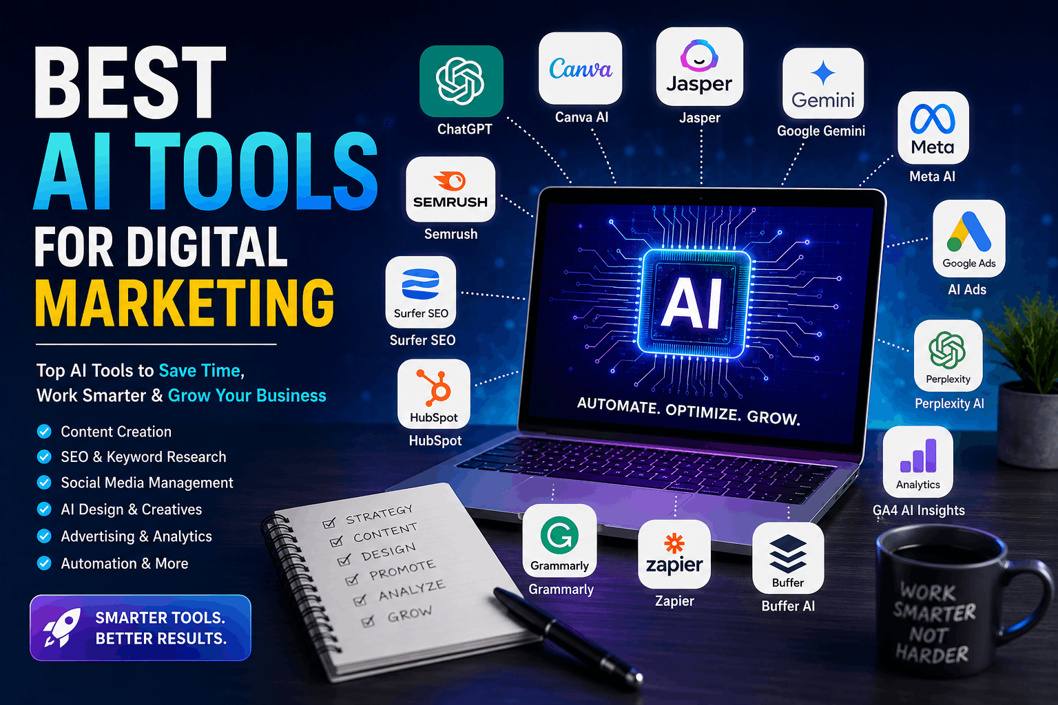 Best AI Tools for Digital Marketing in 2026