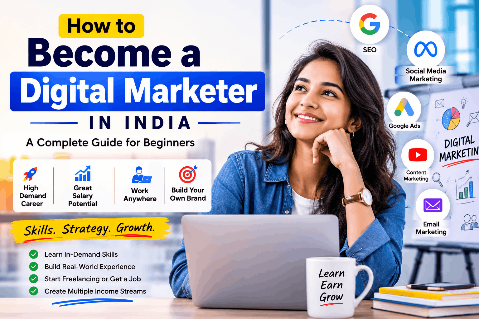 How to Become a Digital Marketer in India